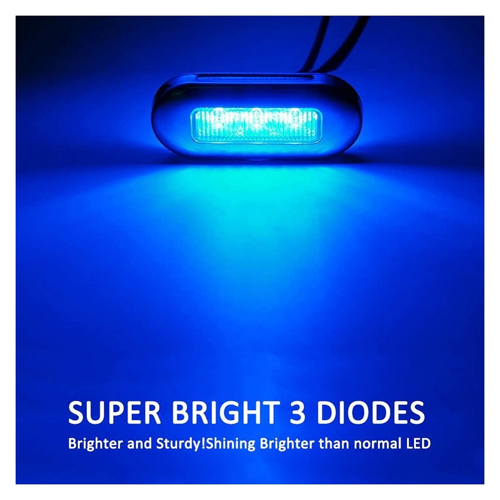 4 PZ. Luci della barca LED 12 / 24V Barca marino grado impermeabile GUIDATO di cortesia Scala Della Stair Turn Signal Lighting Fanale posteriore Per la navigazione e la pesca(24V Warm White)