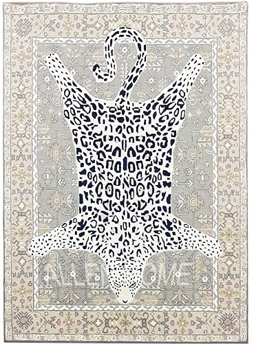 Tapete decorativo de área de lana AH Allen Home 6'x9' miniatura 1
