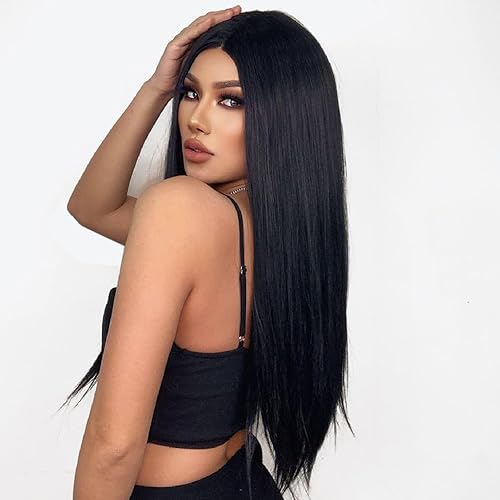 Sky tree Peluca de encaje frontal, pelucas cortas y rectas, pelucas de encaje frontal estilo Bob sin pegamento para mujeres negras, 14 pulgadas,