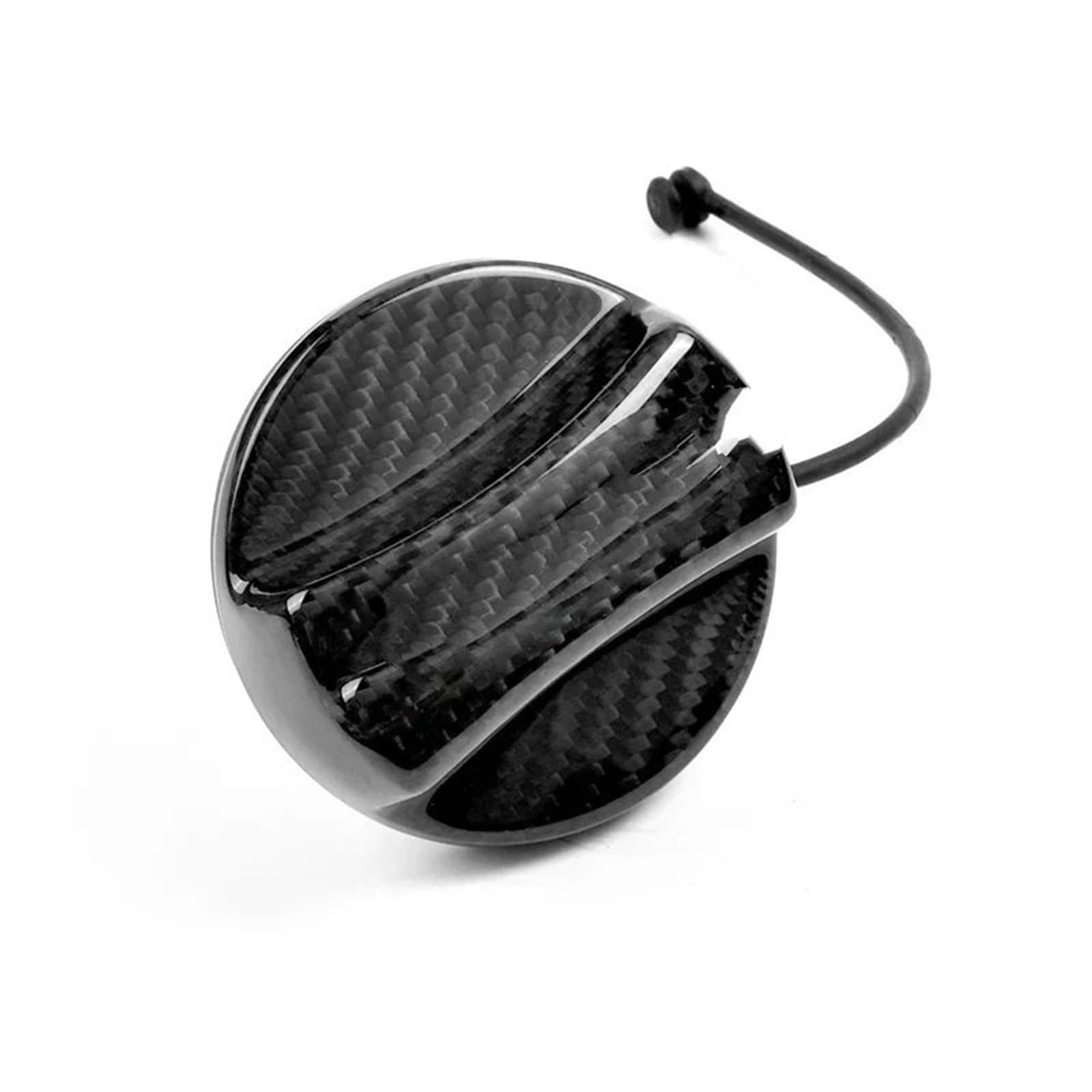 Tapón del tanque de combustible Tapa de tanque de combustible de fibra de carbono compatible con BMW Serie 1, F15, F30, G20, E90 y E46.(Style 2)