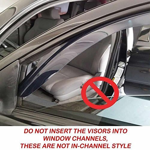Out-Channel Smoked Window Vent Guard Rain Visors for 2002-2006 Nissan Altima