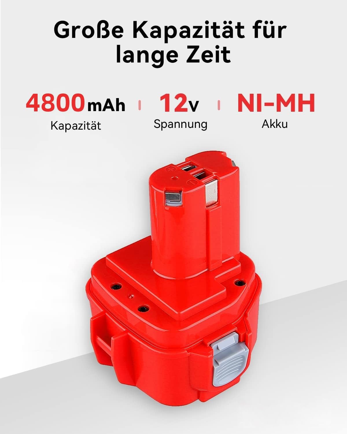 2 Stück 4800mAh 12V NI-MH Ersatzakku für Makita Akku 12V 1222 PA12 1220 1222 1234 1233 1235 1235B 1235F Ersatzakku für Makita 12V Akku