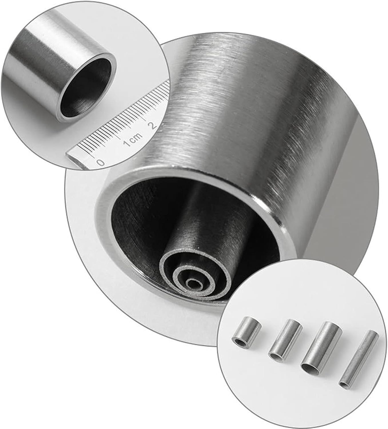Round Tube,304 Seamless Stainless Steel Capillary Tube 10x8mm / 8x6mm / 4x3mm / 6x4mm / 3x2mm/12x10mm, 250mm Length Straight Pipe Tube 1 Piece(OD 3mm*2mm ID)