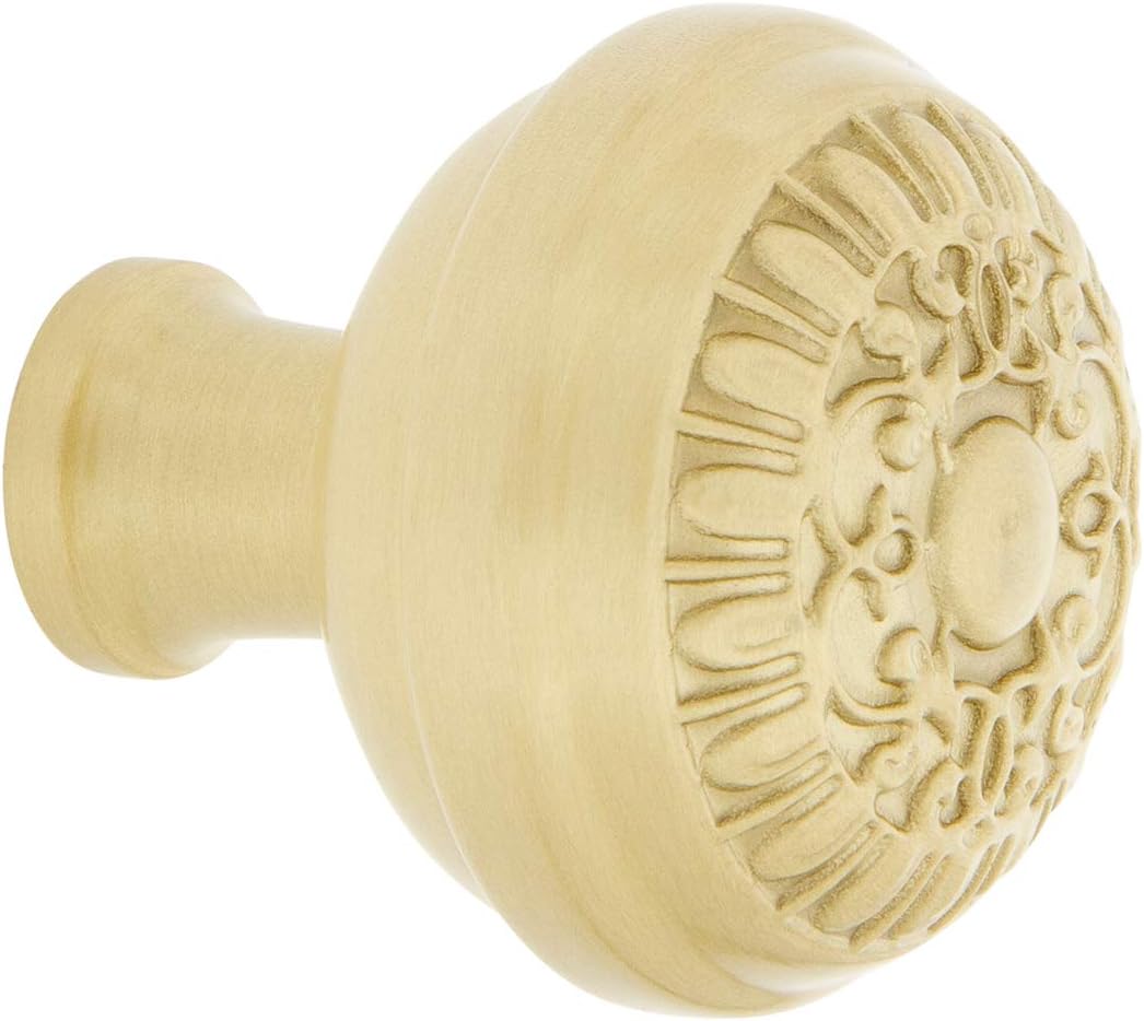 Nostalgic Warehouse Egg and Dart Brass 1 3/8" Cabinet Knob in Satin Brass
