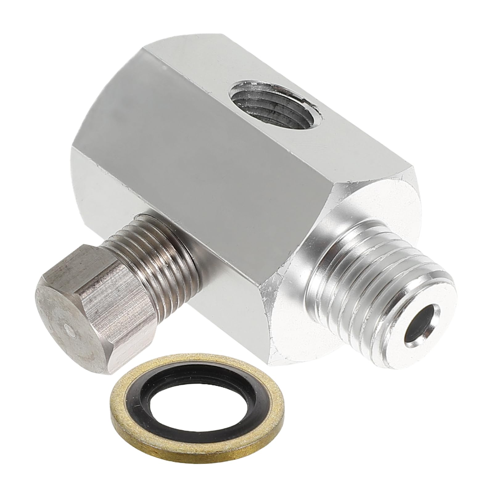 SEWOART Oil Pressure Connector Aluminum Alloy Connector Fitting Side Port Adapter Automotive Replacement