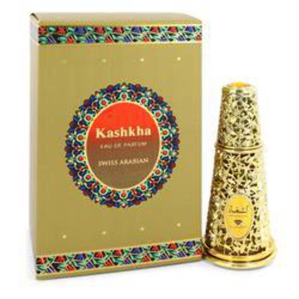 Swiss Arabian Kashkha - Luxury Products From Dubai - Long Lasting And Addictive Personal Perfume Oil Fragrance - A Seductive Signature Aroma - 0.6 Oz