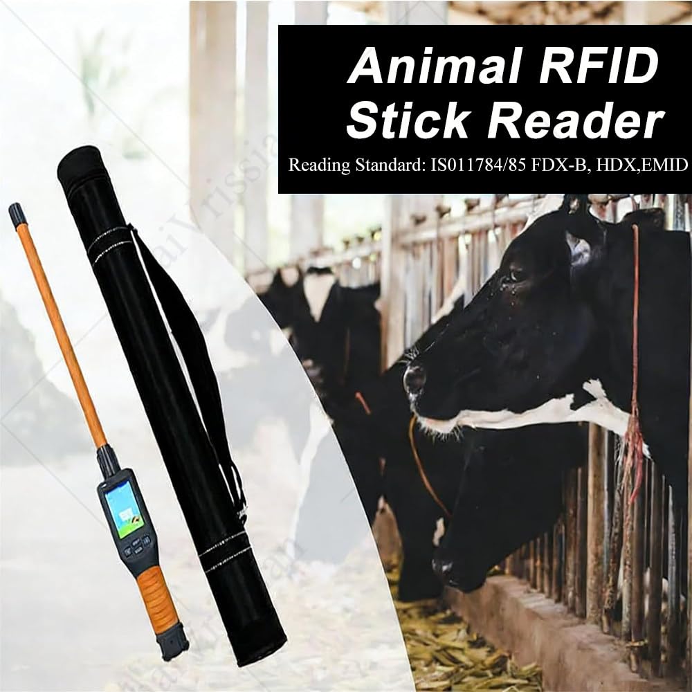 Lettore Microchip per Animali,Scanner Chip USB/Bluetooth,Compatibile Gli Standard FDX-B,FDX-A,HDX,ISO 11784/85,Frequenza Operativa 134,2 Khz,per Maiali,Cani,Gatti