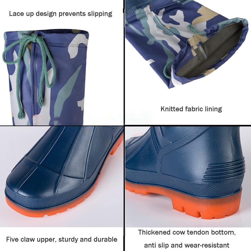 Hip Waders 60cm High PVC Waterproof Buttocks For Waders, Suitable For Fishing/transplanting/farming/camping