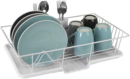 Miniatura 4 de Home Basics Juego de escurridor de platos, 3 piezas.