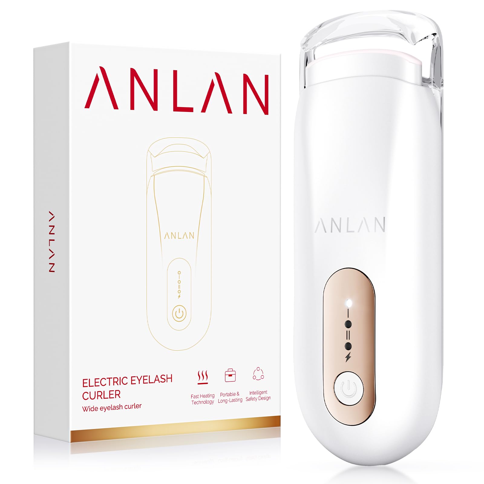 ANLAN ホットビューラー 挟むタイプ 奥二重非対応 まつ毛カーラーアイラッシ…