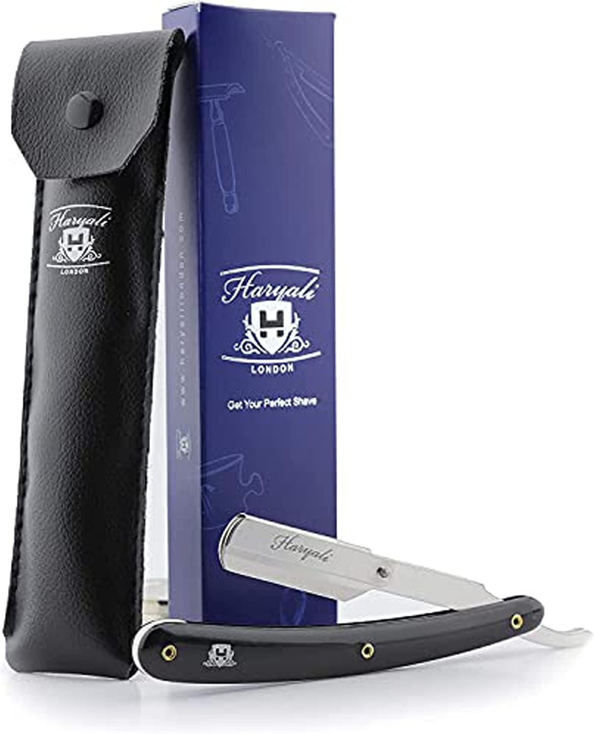 Men's Black Shaver/Barber Style Cut Throat Razor (Blades Not Inclued