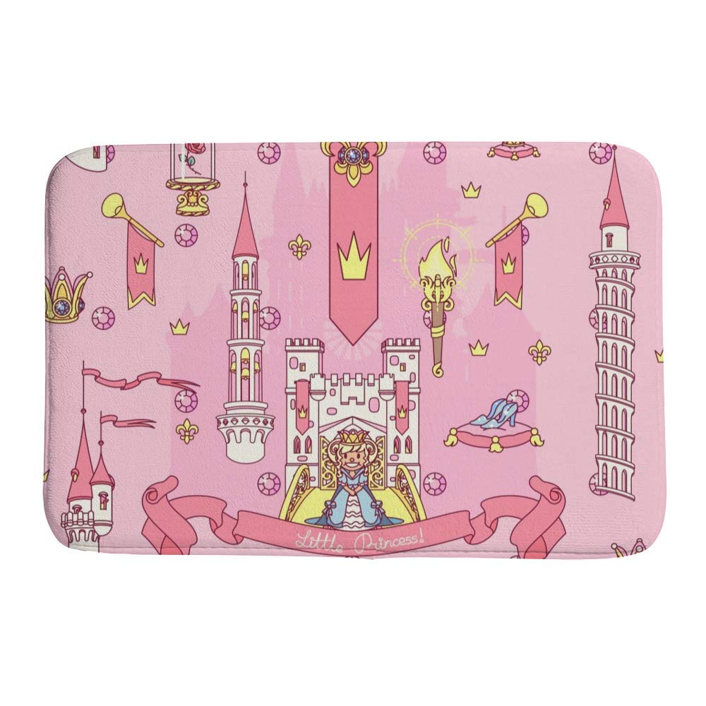 Tapis de bain princesse pour fille résistant aux glissades