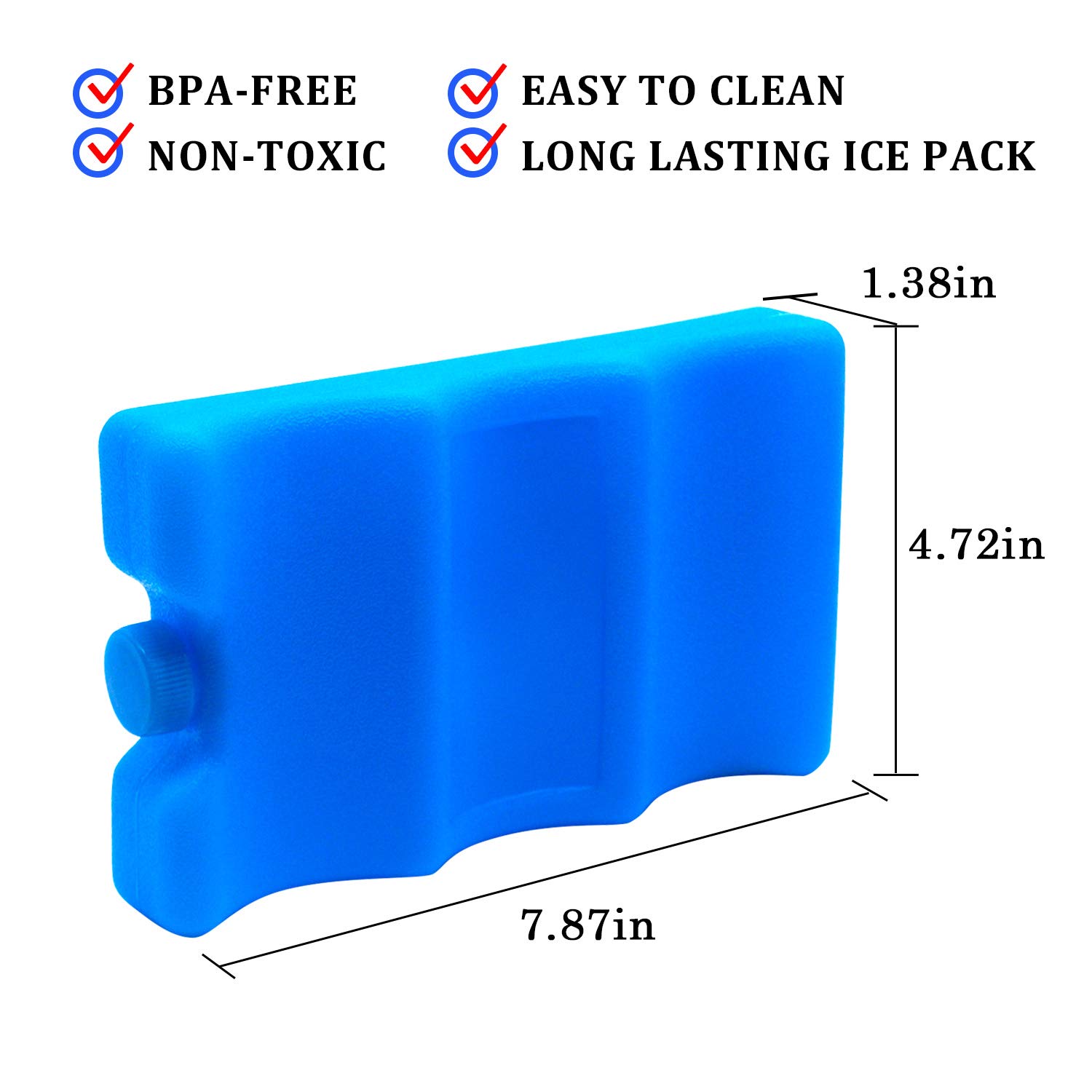 2 Packs De Glace Réutilisables Pour Lait Maternel - Conservation Au Froid, Portable, 350ml