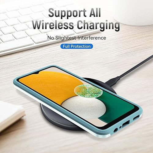 Miniatura 5 de Funda para Galaxy A13 5G, funda para Samsung A13 5G con protector de pantalla, protección de cuerpo completo, funda de goma duradera para Samsung