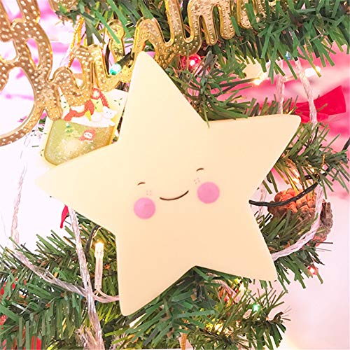 Preisvergleich Produktbild PPING Led Nachtlicht Kinder Nachtlicht MäDchen Nachtlicht batteriebetrieben Nachtlicht am Bett Nachtlicht für Kinder Batterie-Nachtlicht Yellow