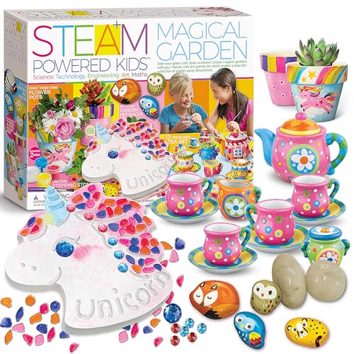 4M- Steam Powered Kids CREA mágicos con Este Kit Jumbo | Decoraciones de jardín | Niños a Partir de 8 años | Actividad Stem (405543)