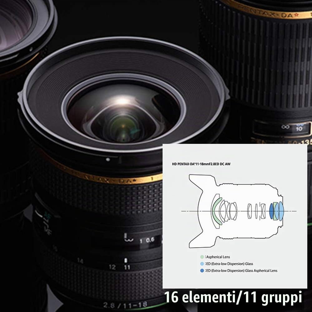 PENTAX Objectif 11-18mm f/2.8 DA HD ED DC AW