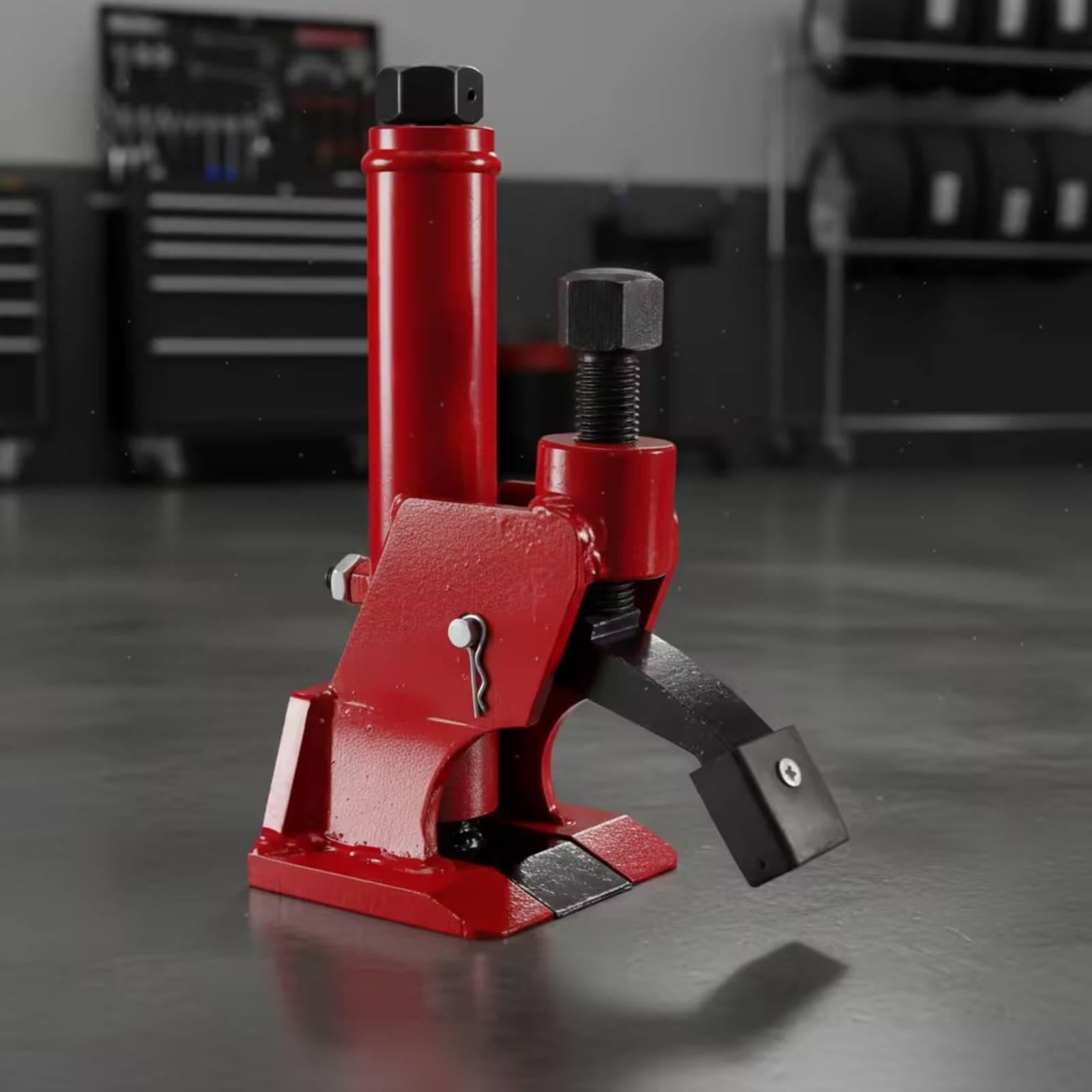 Milageto Smontagomme manuale per auto, robusto, portatile, con cuscinetto in gomma, ideale per camion e automobili, Rosso