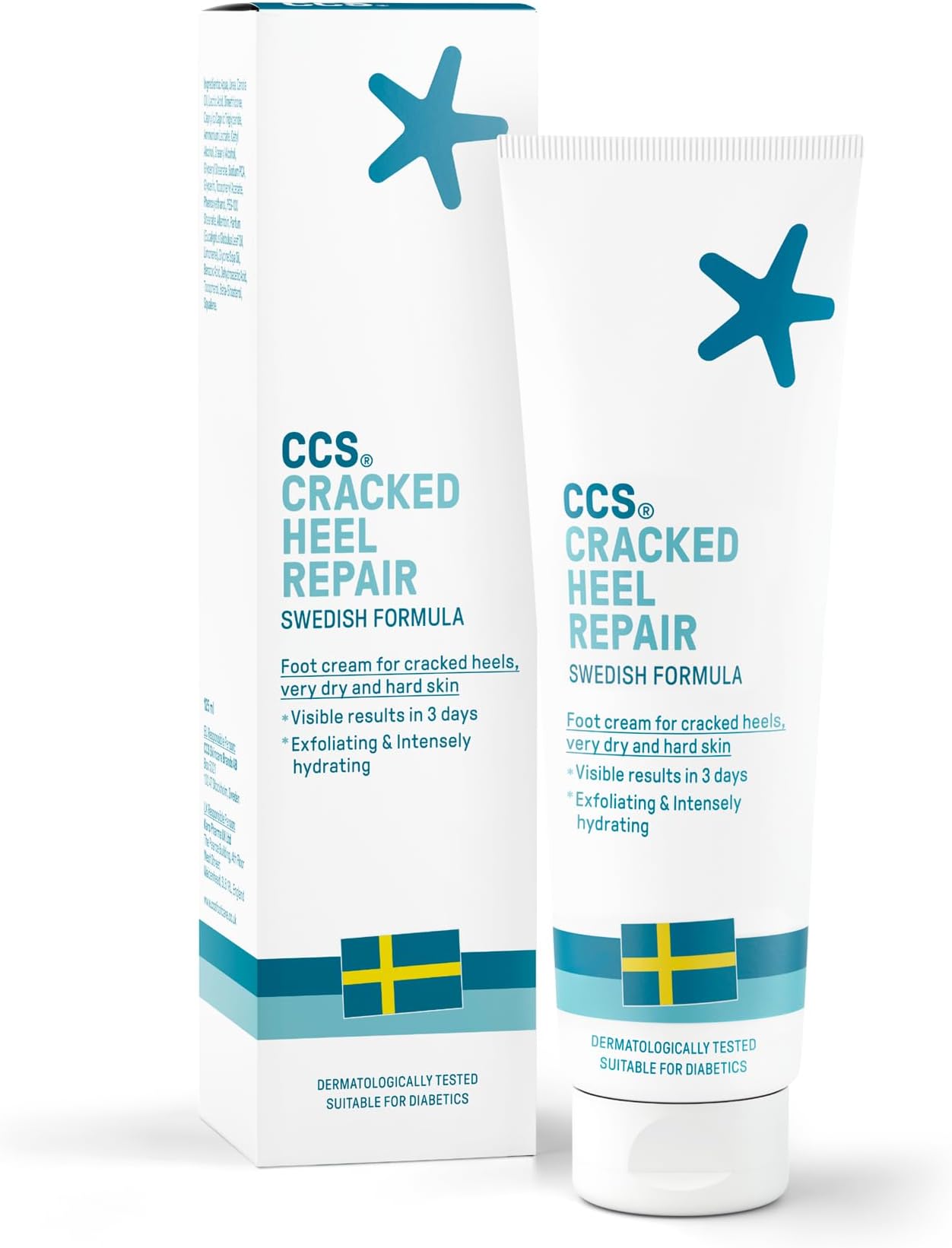 Cracked Heel Repair Cream- Visible Results in 3 Days for Heels and Very Dry Feet, Contains 25% Urea Lactic Acid, Clinically Tested, 125 ml