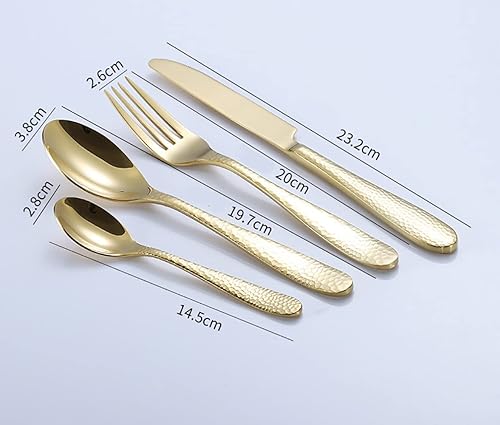 Miniatura 3 de Juego de cubiertos de 40 piezas para 8, juegos de cubiertos de acero inoxidable de grado alimenticio premium, juego de cubiertos pulido con espejo