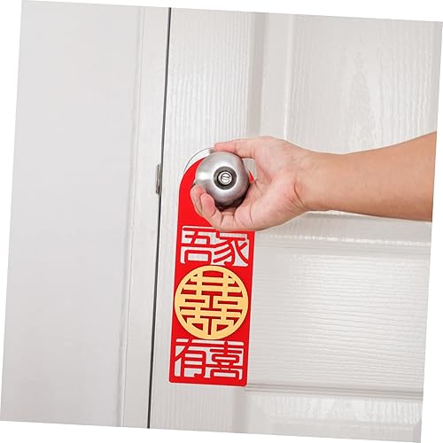 Miniatura 6 de jojofuny 6 unids Xizimen Colgante Chino Boda Porche Signo Hotel Puerta Signo Año Nuevo Bienvenido Festival Primavera Decoración Colgante Manija de