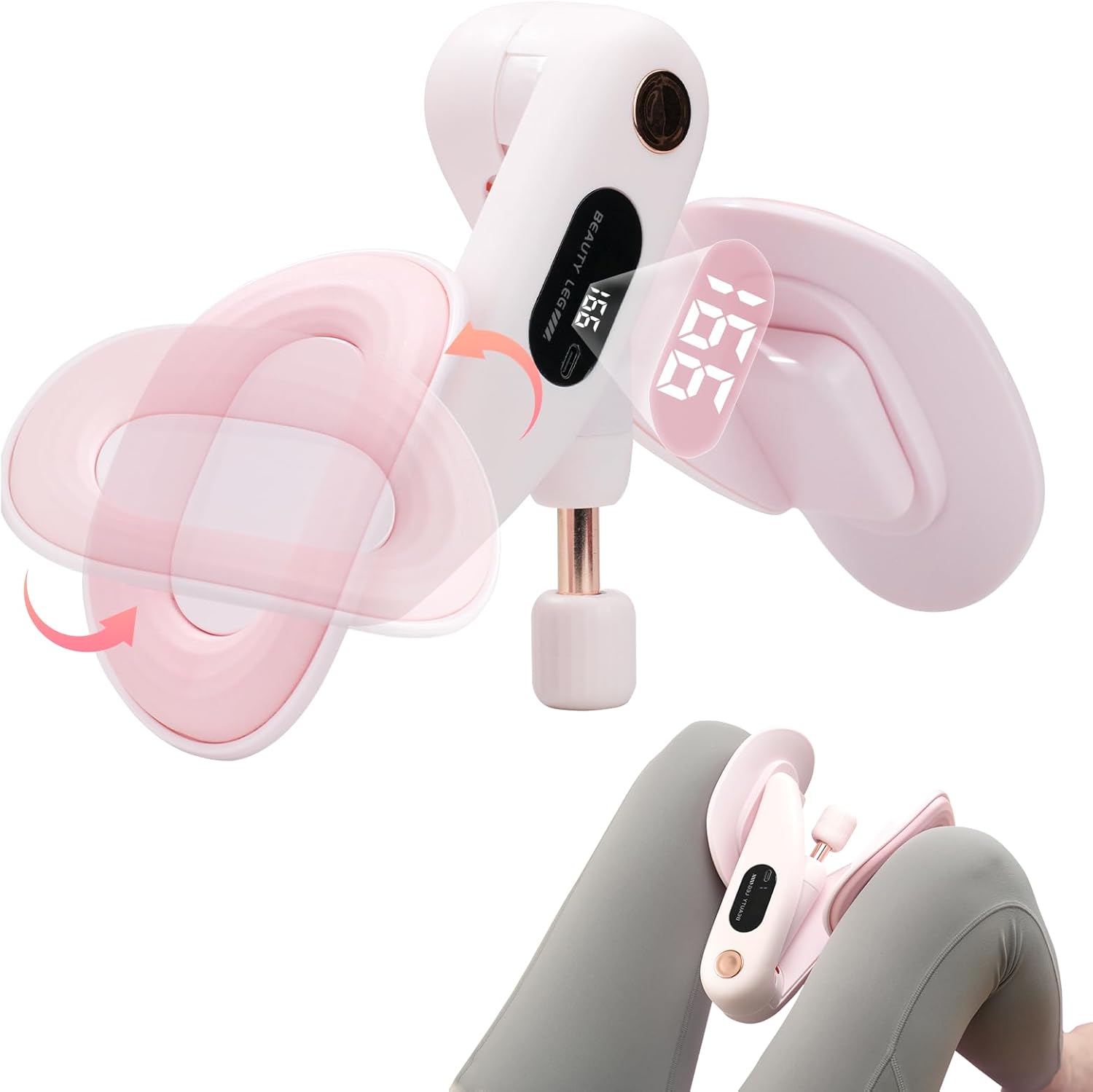 brokensnatch 太ももヒップトレーナー ケーゲル エクササイザー 75ポンド 脚と太ももの内側の筋力トレーニング器具 ヒッ