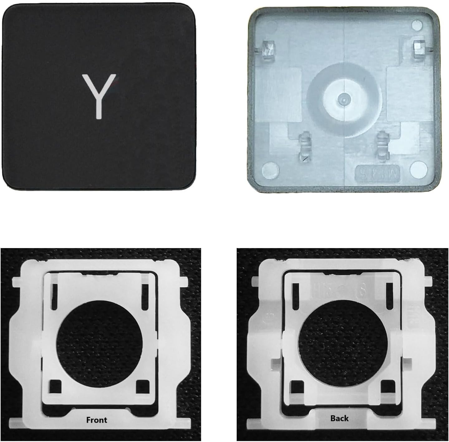 CTBDZ Individual Key Cap with Hinge Replacement for (M1 M2) MacBook Pro A2141 A2251 A2289 A2338 A2442 A2485,Replace for MacBook Air A2179 A2337 A2681 Keyboard Keycap (Y Key)