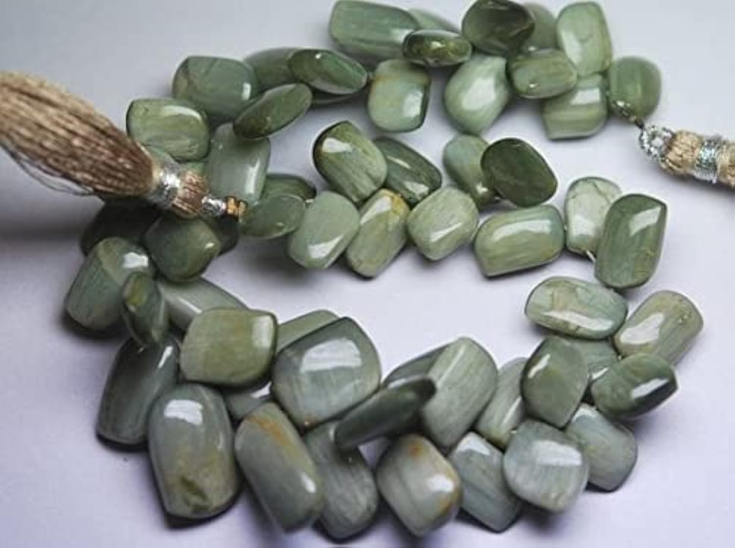 Cats-eye Smooth perles en fil de 4 pouces pour la création de bijoux fins