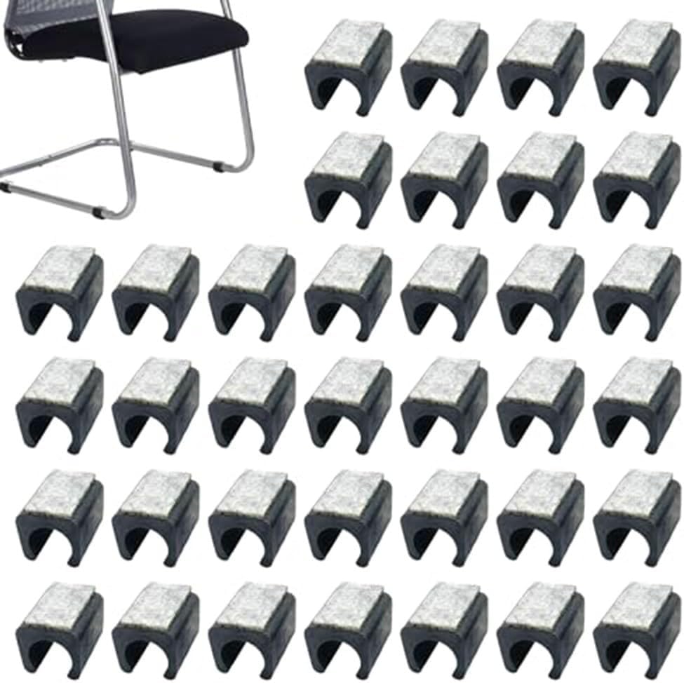 Non Slip Felt Pads For Chair Legs With 22mm Inner Diameter Fit For Rocking Chairs And Other Furniture Types(Diameter 22mm Black)