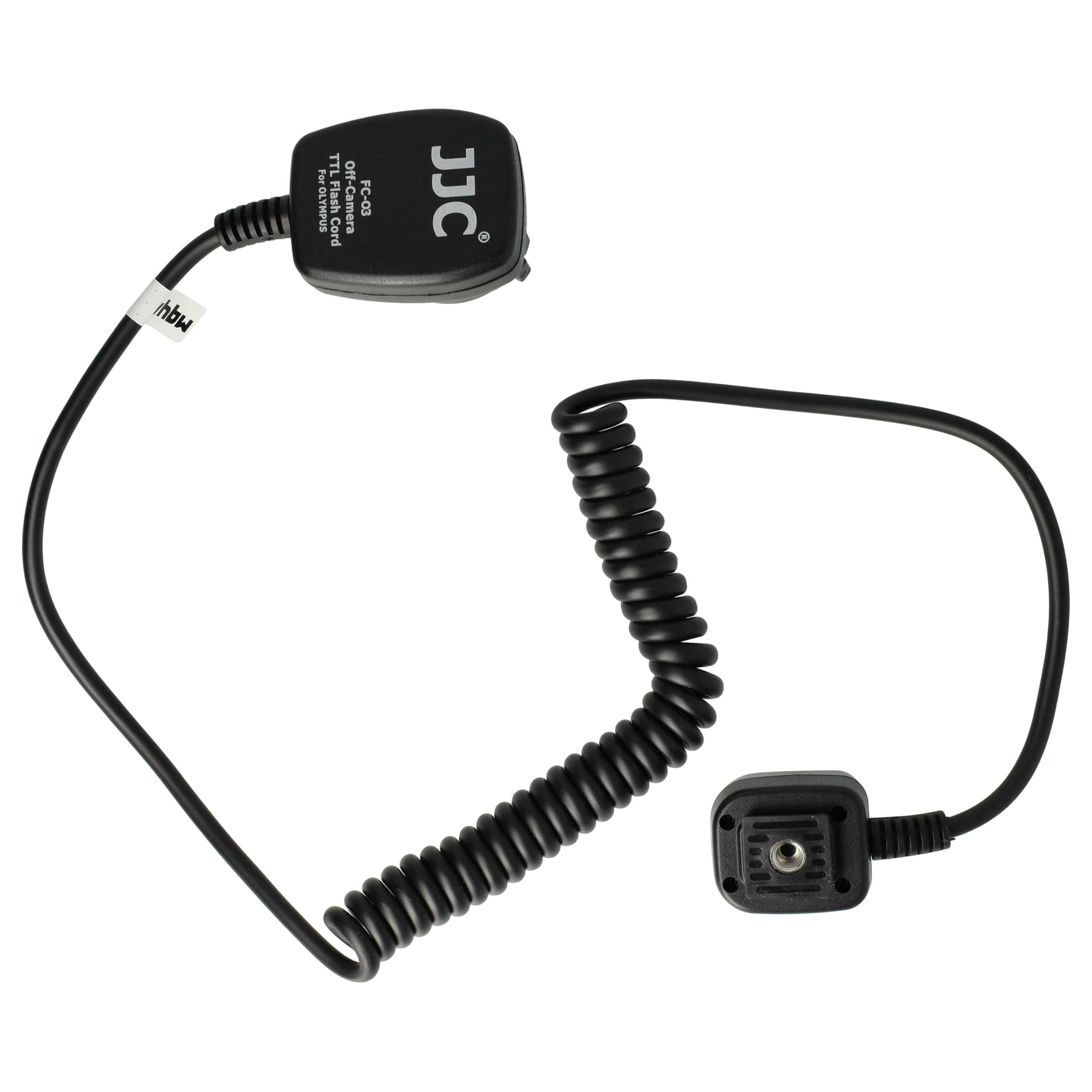 vhbw Câble TTL Compatible avec Panasonic C-5000S, C-5050, C-5060, C-7070, C-8080 Appareil Photo, Flash - Câble de synchronisation, 100cm