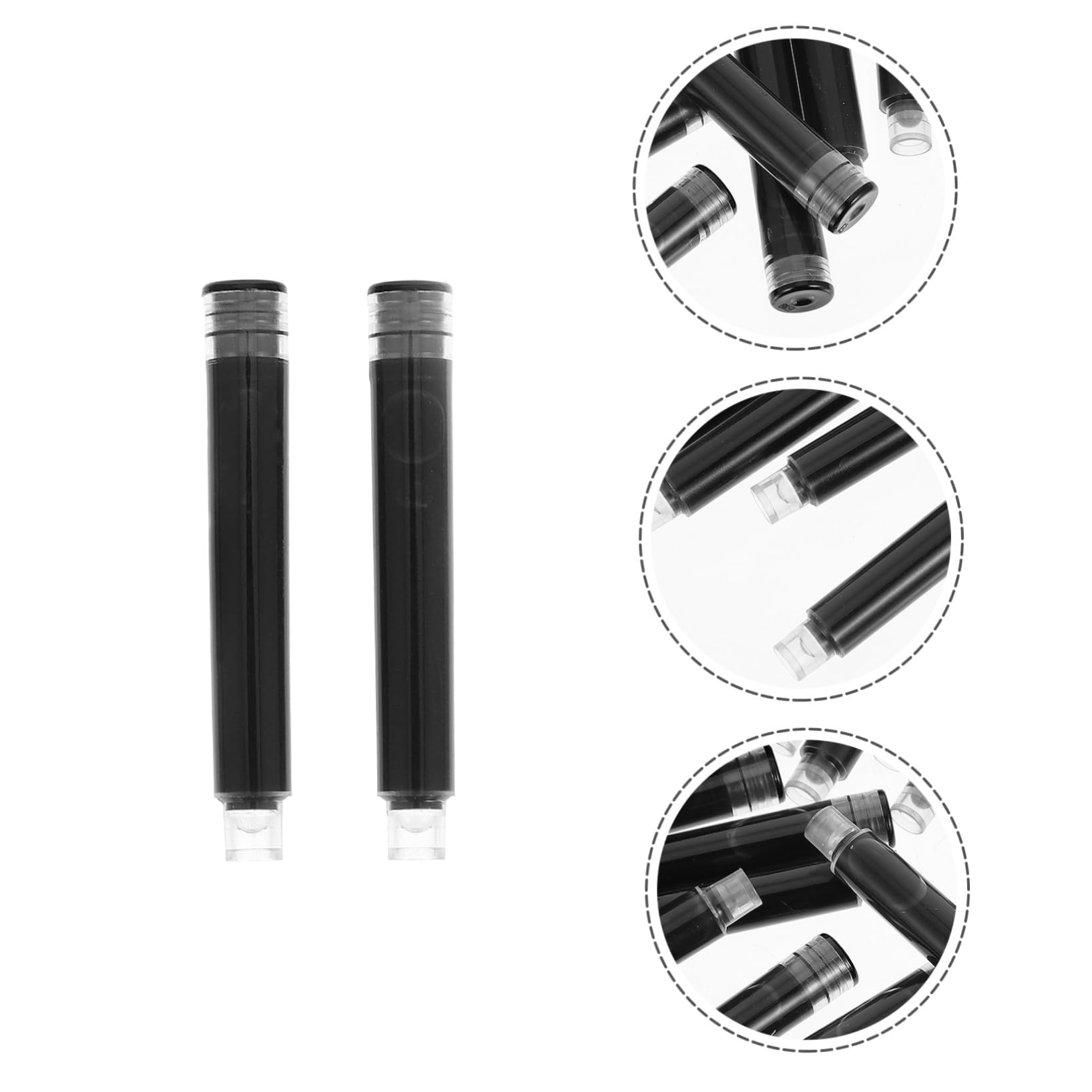 DOITOOL 3 Set Ricariche Per Penne Stilografiche Professionali Nero Fluido Set Per Ufficio E Scuola Facili Sostituire E Portatili 100 Pezzi * 3