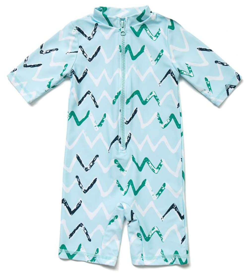 BONVERANO Kleiner Junge Badeanzug EIN Stück Mit Badekappe UV-Schutz 50+