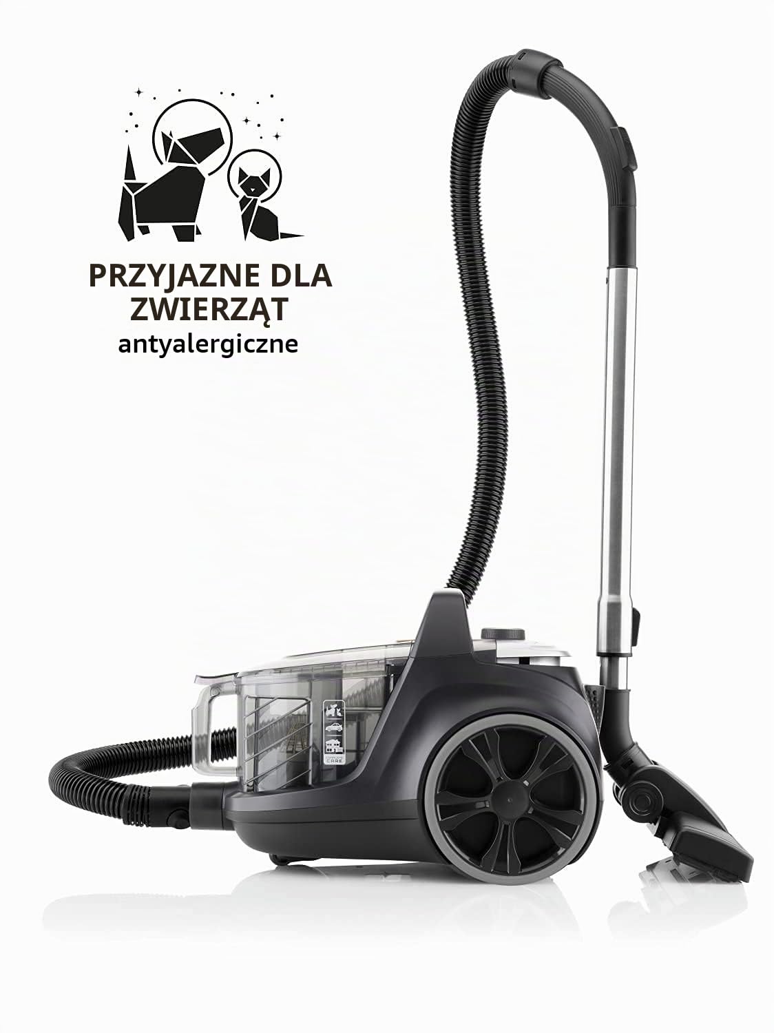 ETA Odkurzacz Grande Animal I 850 W I filtry HEPA I pojemność 3,2 l I nakładka DermoPet do futra zwierząt i sierści