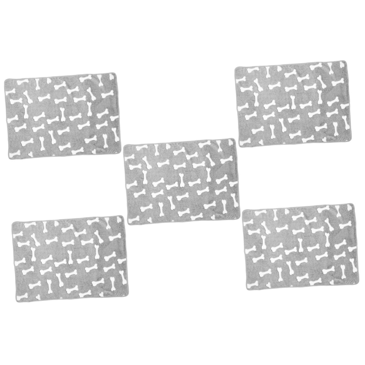 BESPORTBLE 5pièces Couverture Polaire Douce pour Animaux De Compagnie Plaid Chaud pour Chien Et Chat pour Canapé Et Lit Parfait pour Petits Animaux