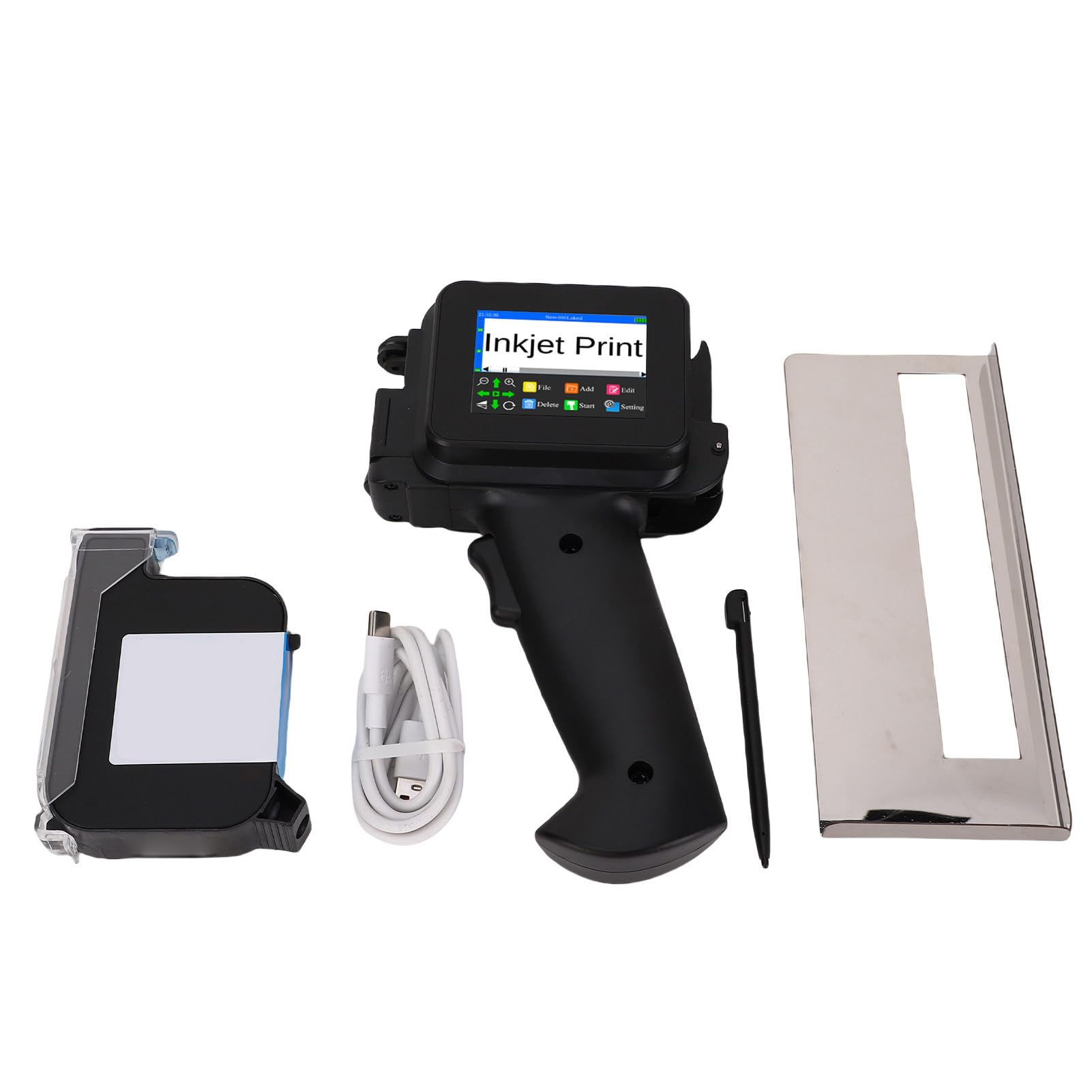Aramox Stampante a Getto d'Inchiostro Portatile, Stampa Portatile con Inchiostro Ad Asciugatura Rapida da 600 DPI per Etichette di Grafiche su Legno e Tessuto