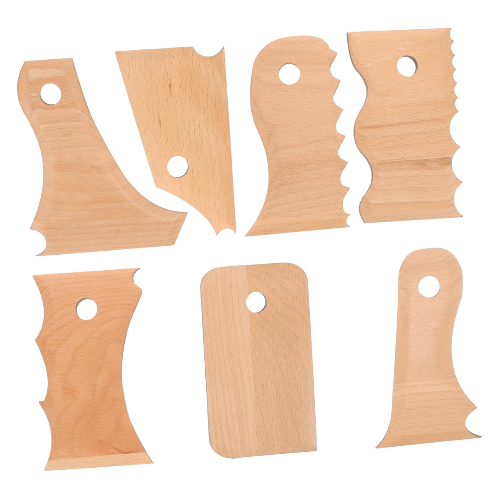 HOMSFOU 2 Series Herramientas Para Escultura Arcilla Utensilios De Modelado Y Raspado Para Proyectos De Arte Y Manualidades 7 Piezas*2
