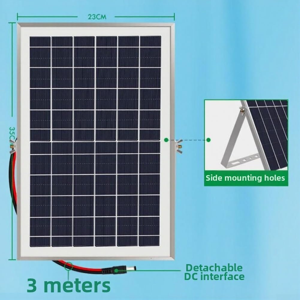 Pompa ad energia solare silenziosa per fontana, 9 V, 6 W, 10 W, 240 l/h, ad alta portata per laghetti, giardini rocciosi, sistema di ossigenazione con pannello in vetro temperato (9 V 10 W)