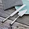 2-Piece-Wedding-Cake-Server-Set1810-Stainless-Steel-Dessert-Set-Pie-Server-Cake-Cutter-Knife-for-BirthdayAnniversaryHolidayBaby-ShowerParty-Versailles-Stainless-steel-V OTW PAVILION 2 Piece Wedding Cake Server Set,18/10 Stainless Steel Dessert Set Pie Server Cake Cutter Knife for Birthday,Anniversary,Holiday,Baby Shower,Party (Versailles, Stainless steel-V)