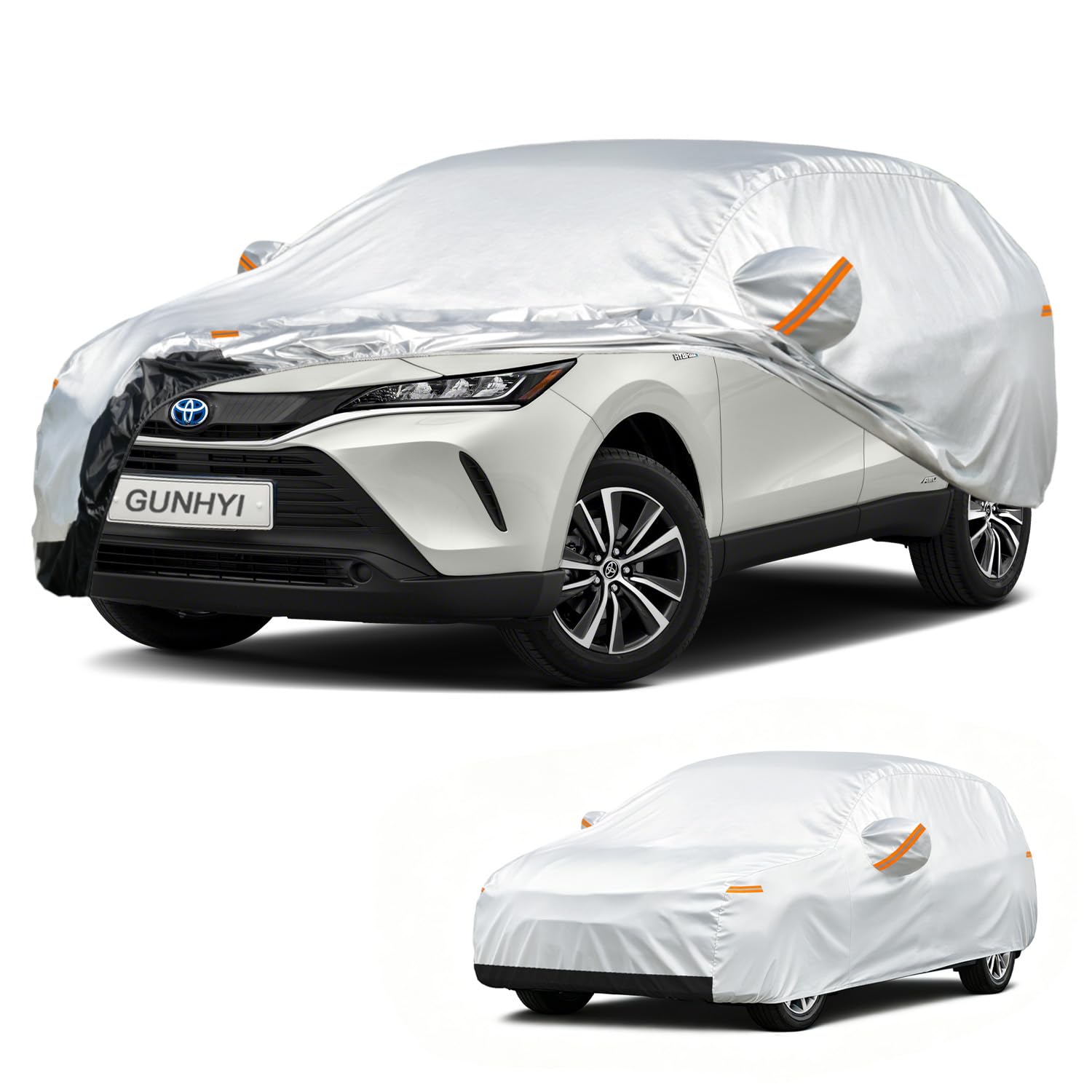 GUNHYI Waterproof SUV Car Cover Custom Fit Toyota Venza (2008-2026) | All-Weather outdoor sun/rain/dust/snow protection, durable breathable Oxford fabric, soft paint-safe, cover for Automobiles.
