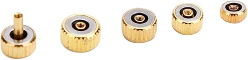 Miniatura 3 de Kit de reparación de relojes, corona de reloj, corona de reloj de acero inoxidable, conjunto de resorte de corona de reloj, herramienta de
