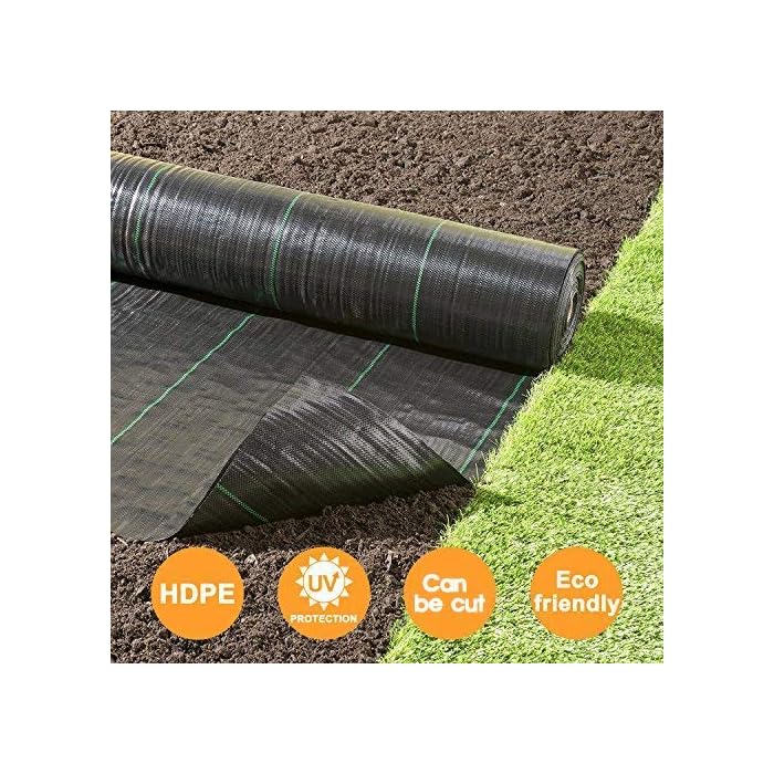 Buy Goasis Lawn Weed Barrier Control Fabric Ground Cover Membrane