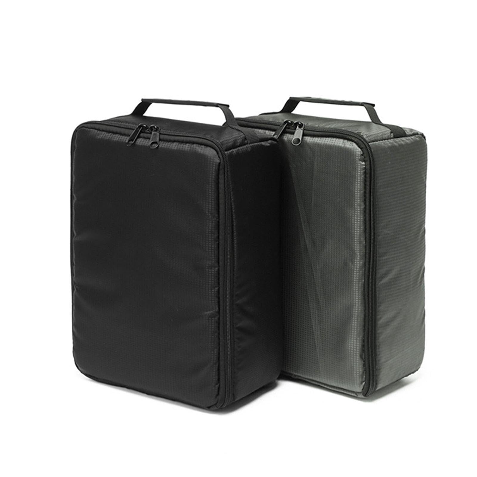 Sac Appareil Photo Housse Caméra Sacoche Rangement Objectif Antichoc Étanche Nylon Poche Insert DIY Adaptée Aux Activités Extérieures Photographie Dép, Noir