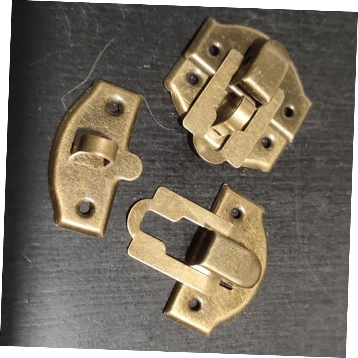 IWOWHERO 20pcs Box Wooden Box Buckle Hasp Buckle Small Latch Metal Hasp Lock Boxes Buckle Hasp Latch Small Lock Jewelry Boxes Buckle Iron