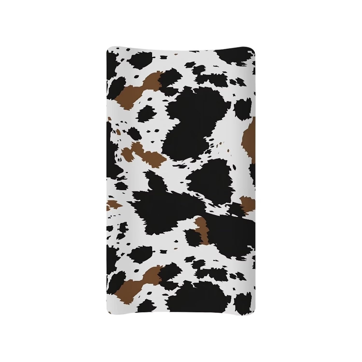 Brown Wild Cow Print Changing Pad Cover Baby Nursery Diaper Changing Pad Sheets Soft Breathable Wipeable Diaper Pad Covers for Changing Table 32"x16"