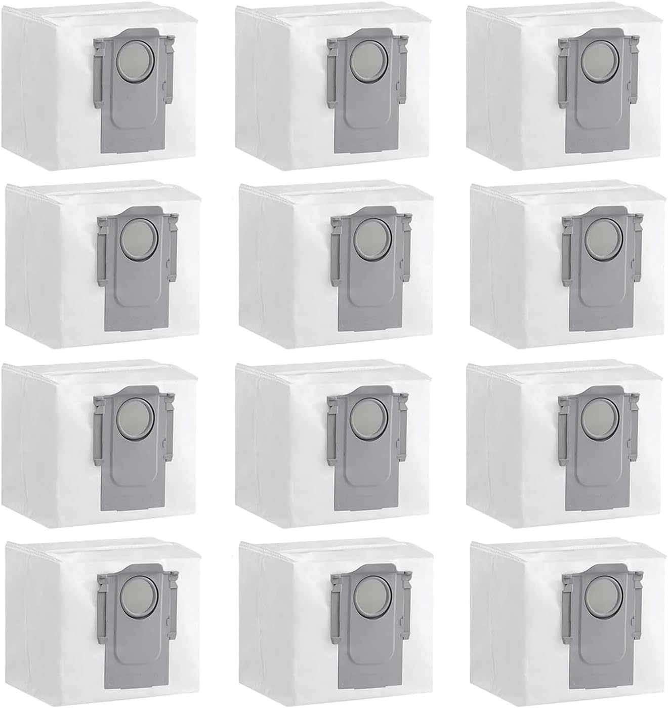 12 Pack Disposable Dust Bags Set for Roborock Q7 Max / Q7 Max+ / S7 MAXV Ultra / T8 / G10S / G10SPRO Vacuum Cleaner Accessories
