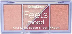 Ruby Rose - Paleta De Blush E Iluminador Feels Mood Hb75292