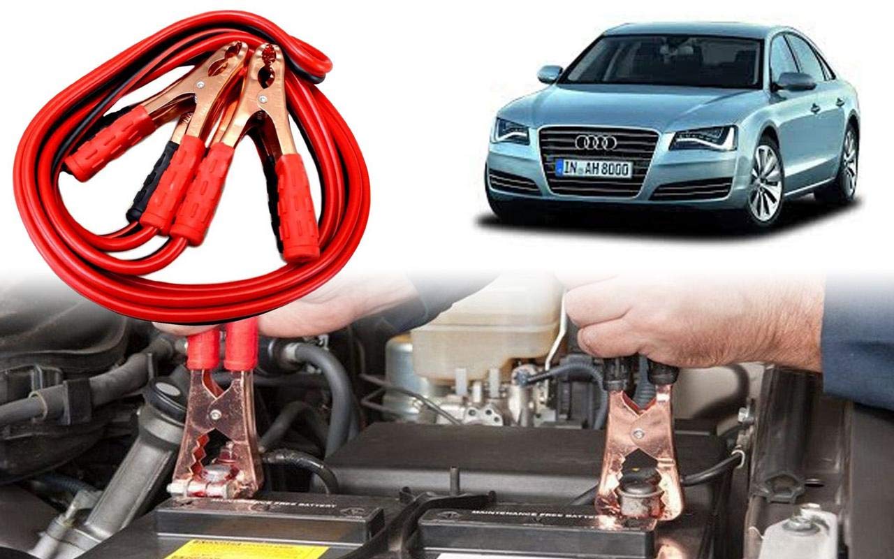 Auto Pearl Car 500 Amp Jumper Booster Cables Anti Tangle Copper Core 6Ft For Audi R8-image-48