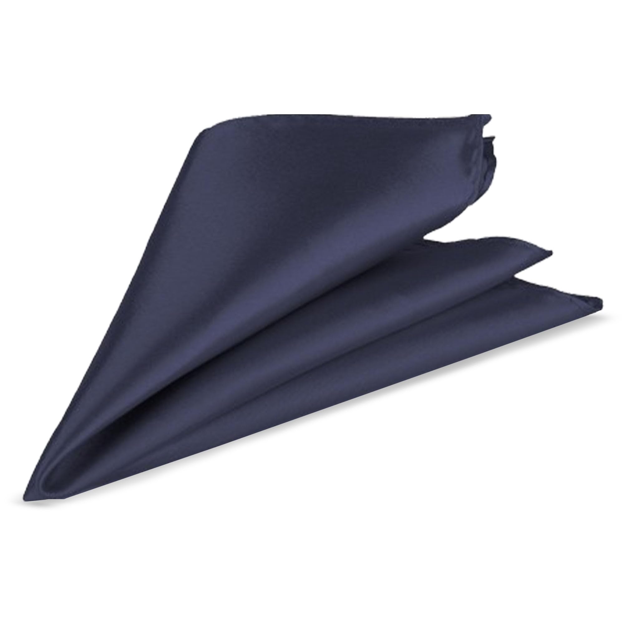 WedDecor Navy Men's Pocket Square Plain Formal Suit Handkerchief