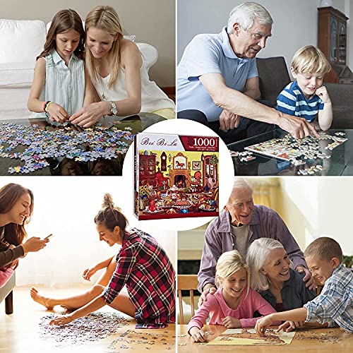 YHBL Puzzlespiele für Erwachsene, 1000 Puzzleteile Weißer Tiger handgefertigte Puzzles Lernspiele Brain Challenge Puzzle… – Bild 7