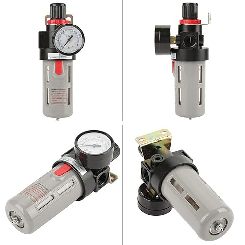 Miniatura 5 de Regulador de filtro de aire, G12 BFR4000 Unidad de tratamiento de gas de fuente de aire Regulador de presión de filtro con manómetro